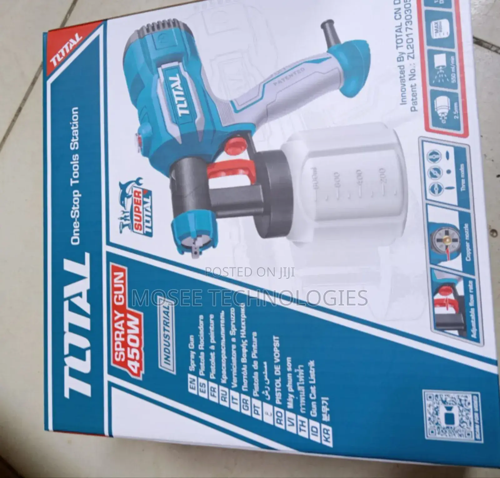 Total 450W Power Paint Sprayer Gun