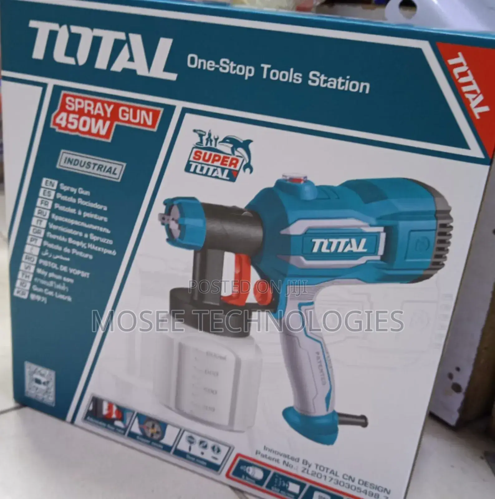 Total 450W Paint Sprayer Electric Spray Gun