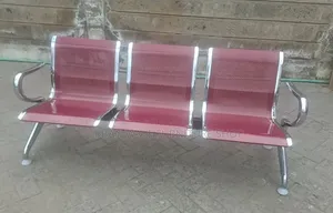 Silver ,Red Wait8ng Chairs
