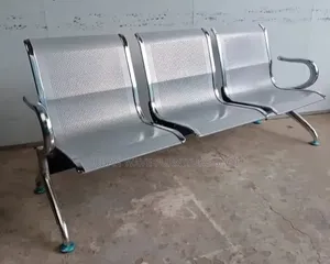 Silver ,Red Wait8ng Chairs