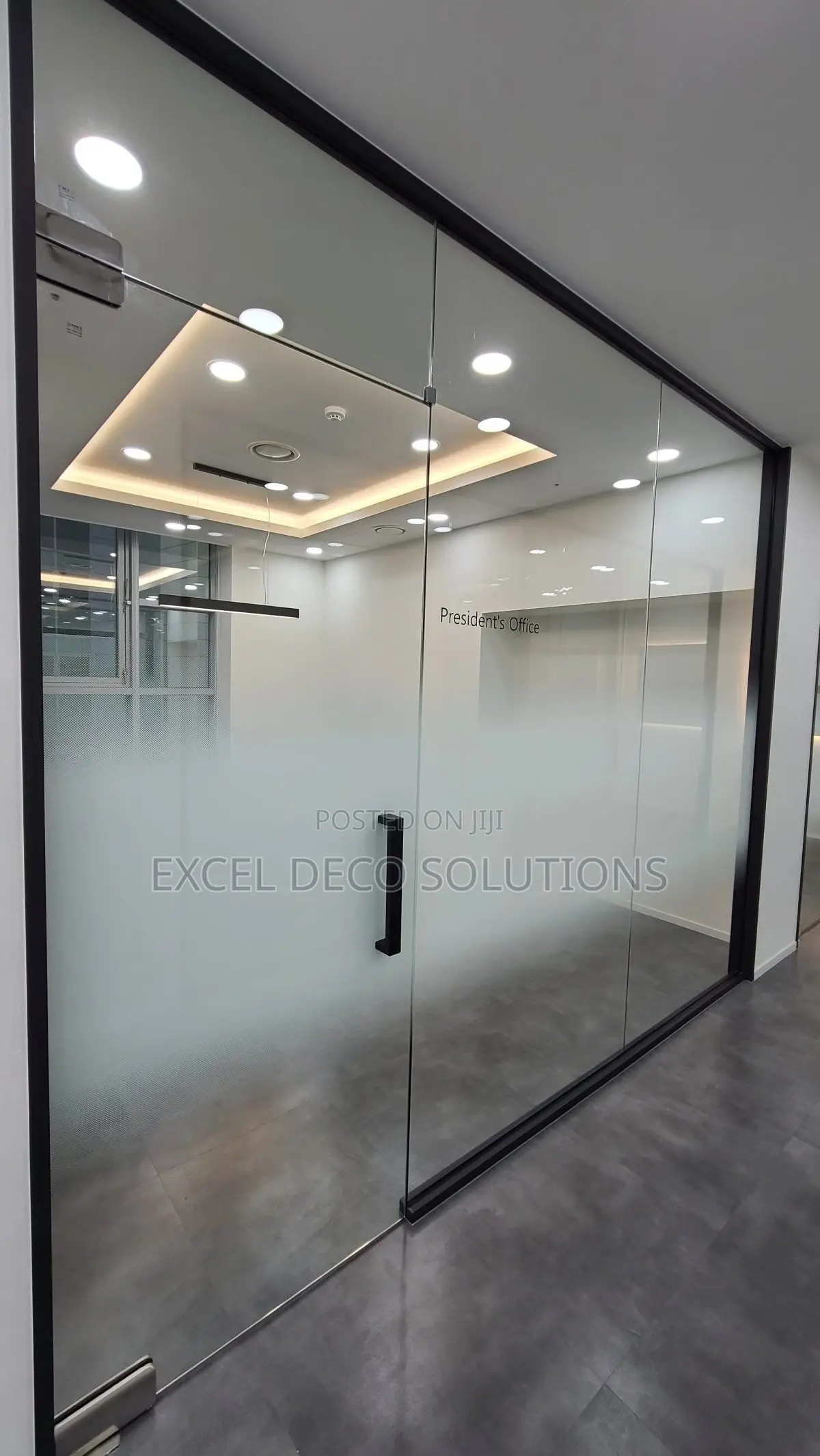 White Ombre Window Film - Decorative Gradient Frosted Glass Vinyl