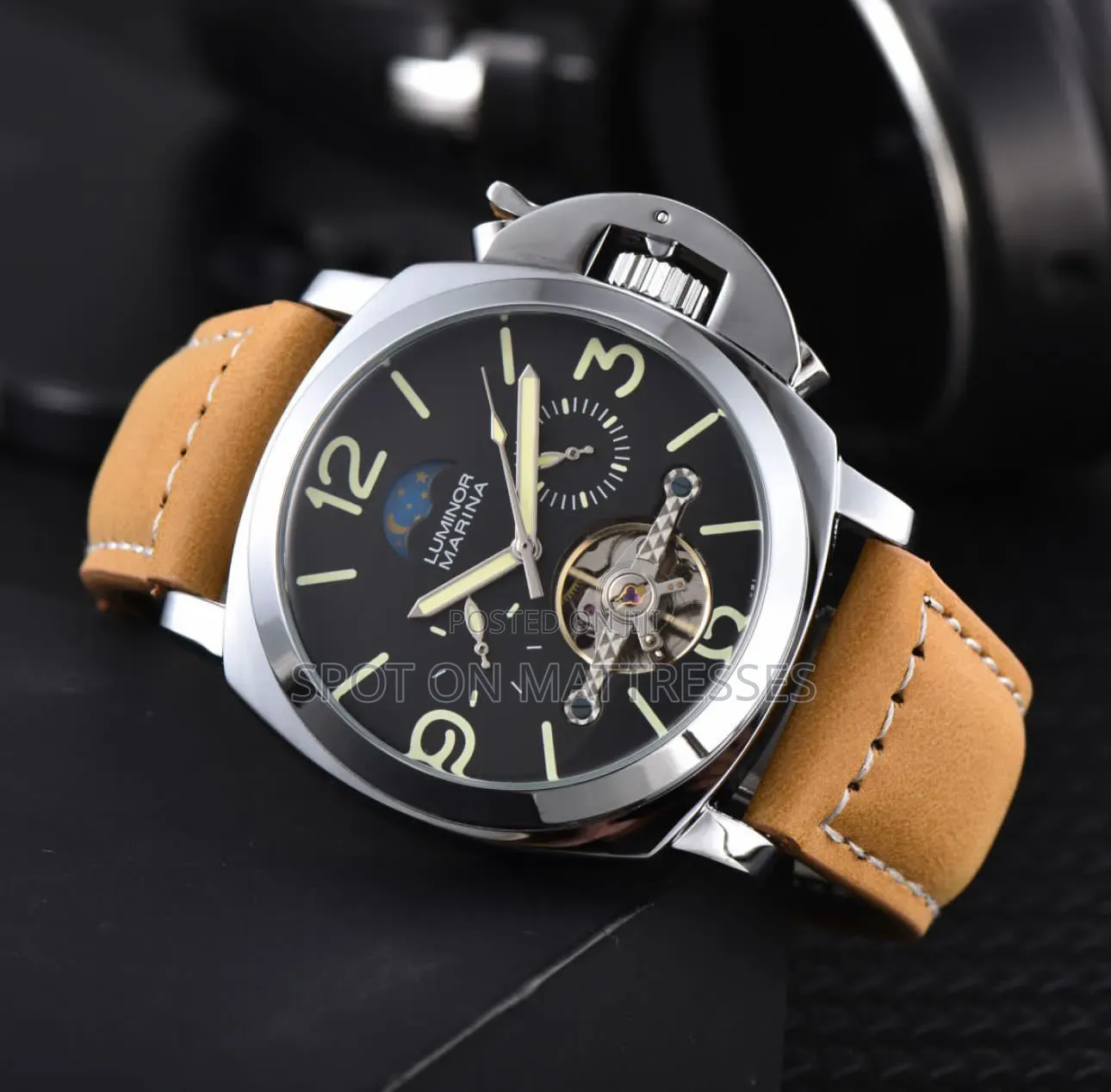 Legit N' Classy! Panerai Automatic Gents Watch. Colour Black and Brown