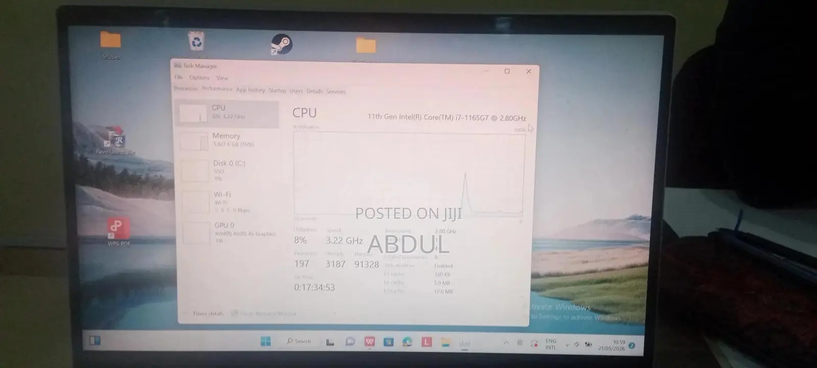 Laptop Lenovo Flex 5 8GB Intel Core i7 SSD 512GB