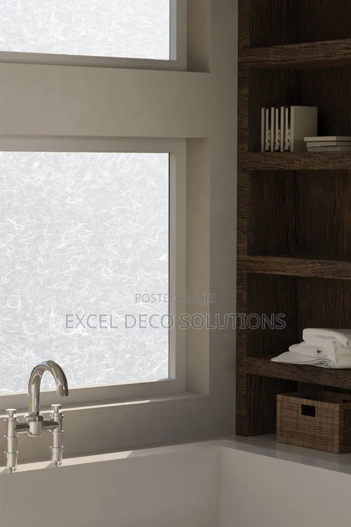 Rice Pattern Privacy Film - Textured Frosted Glass Vinyl Roll