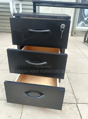 Black and White Sidebed Drawers