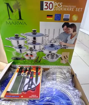 Marwa Complete Cookware Set for Everyday Kitchen Cooking