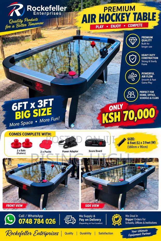 Premium Electronic Air Hockey Table - main view
