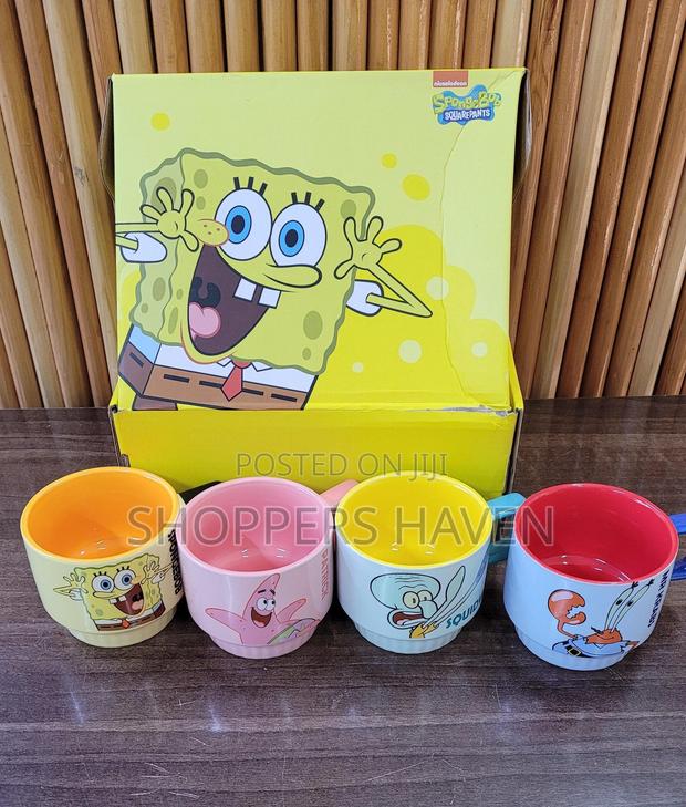 4pc Set Sponge Bob Mugs - thumbnail 2