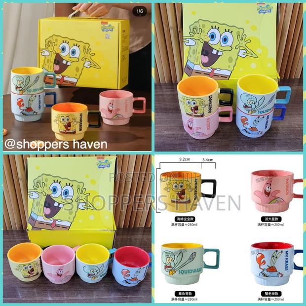 4pc Set Sponge Bob Mugs - main view