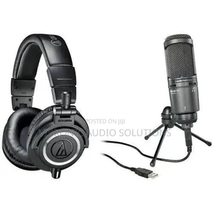 Audio Technica AudioTechnica Recording Kit With ATH-M50x Headphones
