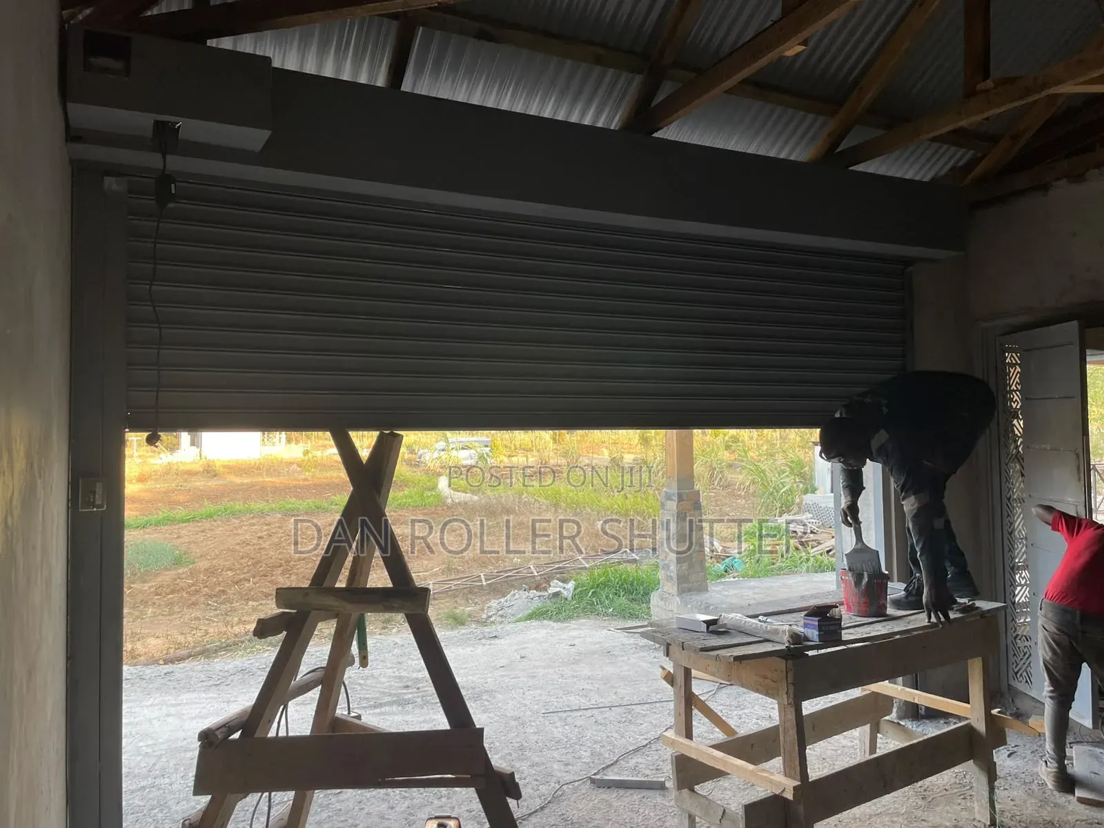 Motorized Roller Shutter Doors