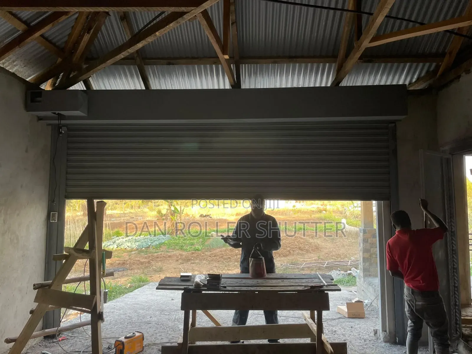 Motorized Roller Shutter Doors