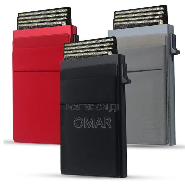 Aluminum Pop Up Wallet Credit Card Holder Case Slim Metal Wallet