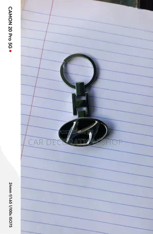 Hyundai Durable Metal Key Holder With Polished Silver Coating