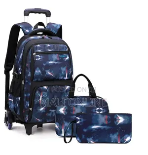 3-Piece Wheeled Rolling Backpack Set