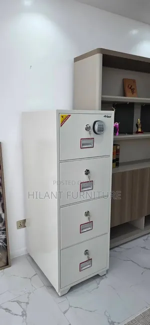 4-Drawer Fireproof Safe Filing Cabinet