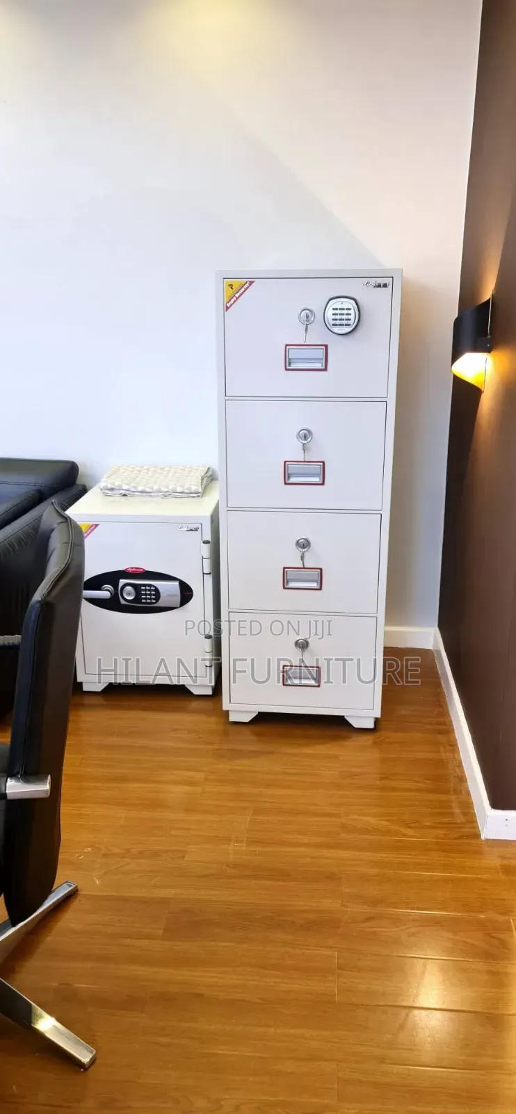 Heavy-Duty 4-Drawer Fireproof Safe Cabinet