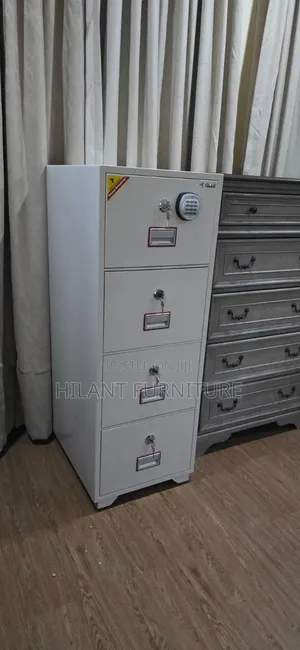 Heavy-Duty 4-Drawer Fireproof Safe Cabinet