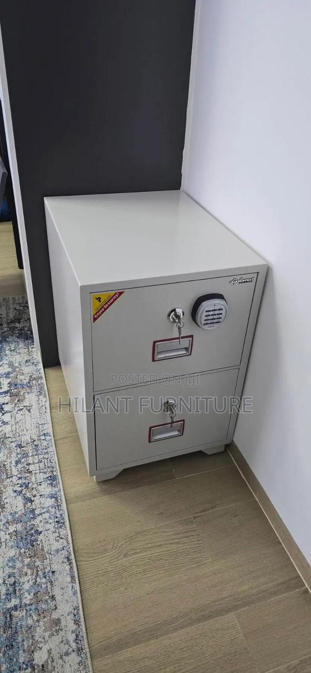 2-Drawer Fireproof Safe Cabinet With Digital & Key Lock - main view