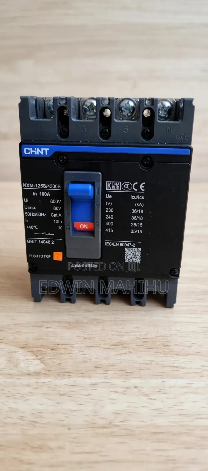 McCb Black 4pole 100amps