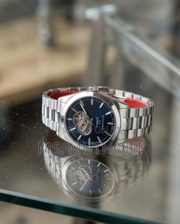 Automatic ,Blue Dial Tissot Gentleman Open Heart 40mm,