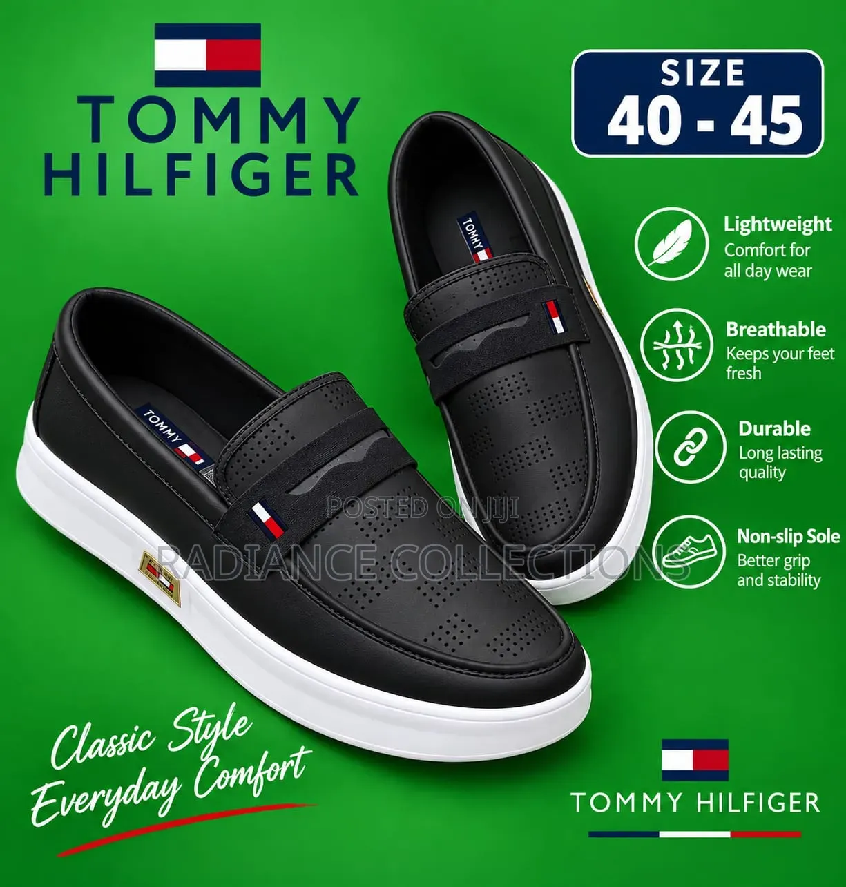 Tommy Slip Ons (Sizes 40-45)