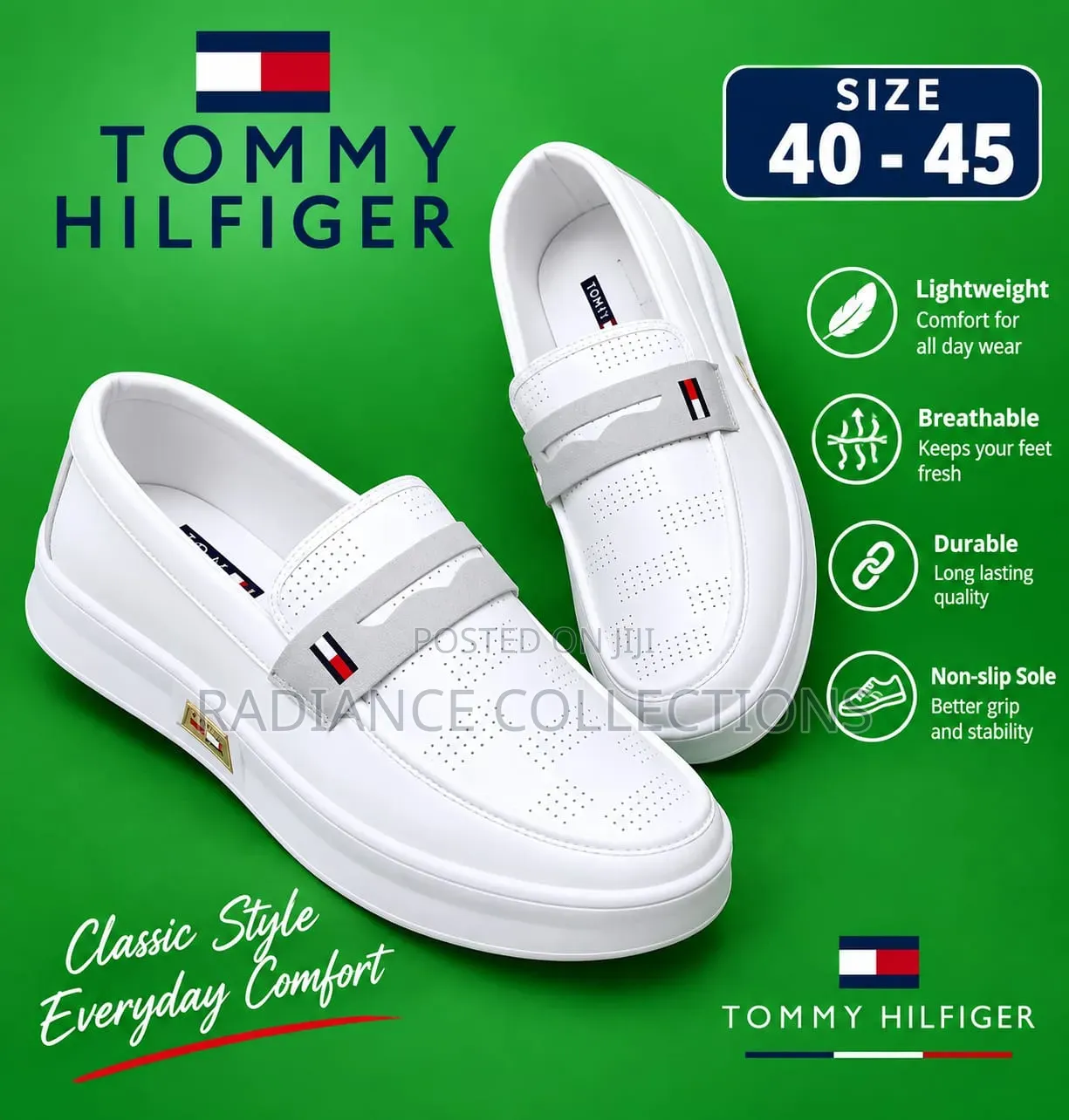 Tommy Slip Ons (Sizes 40-45)