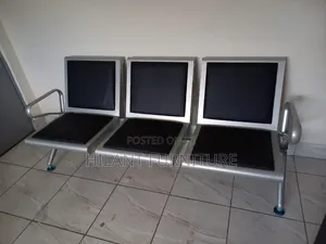 3-Seater Heavy-Duty Waiting Bench | Office Reception Waiting Chair