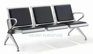 3-Seater Heavy-Duty Waiting Bench | Office Reception Waiting Chair