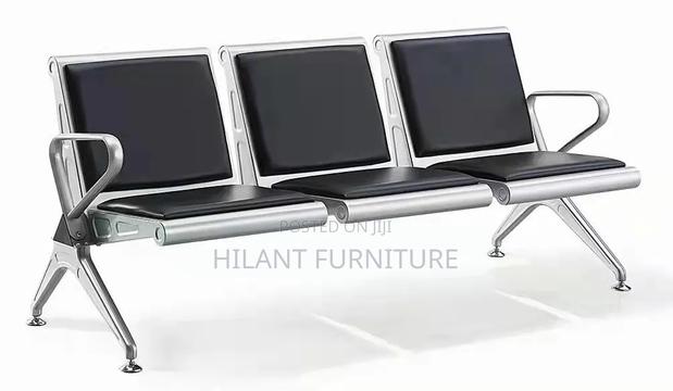 3-Seater Heavy-Duty Waiting Bench | Office Reception Waiting Chair
