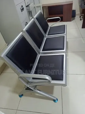 3-Seater Heavy-Duty Waiting Bench | Office Reception Waiting Chair