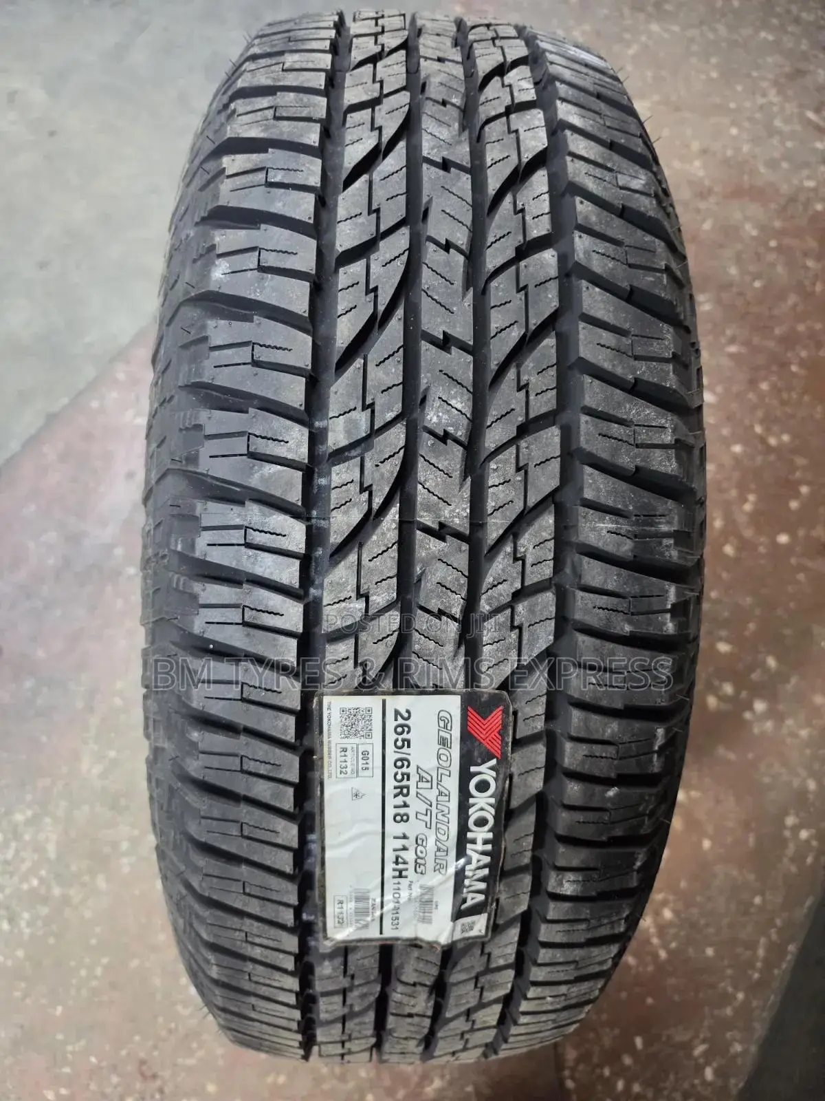 265 /65 R18 Yokohama Tires (All Terrain)