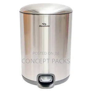 12Litres Concept Round Stainless Steel Bin.