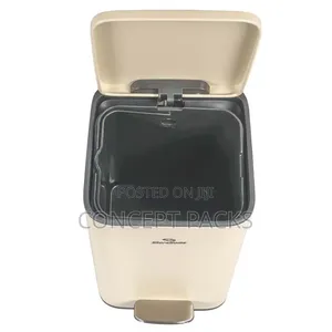 5Litres Square Stainless Pedal Steel Bin.