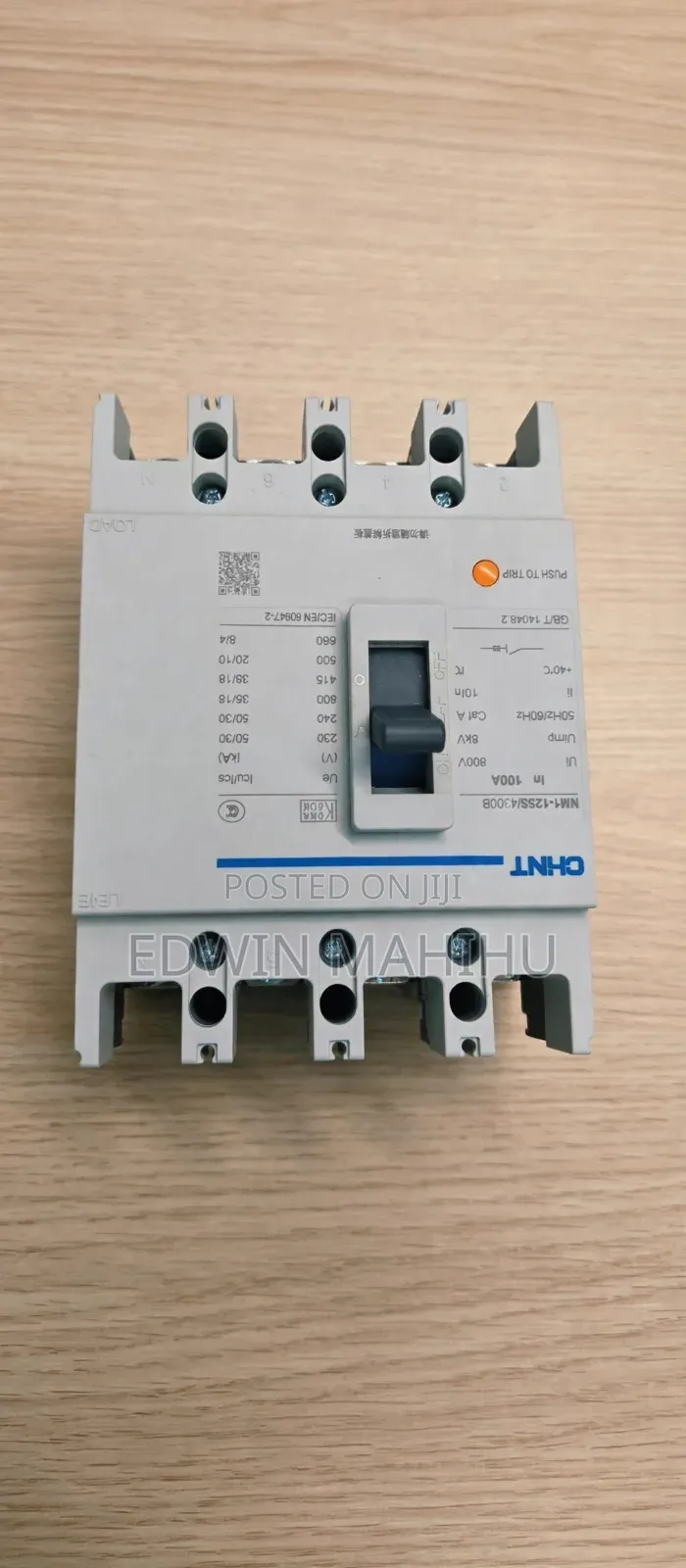 4pole McCb 100amps
