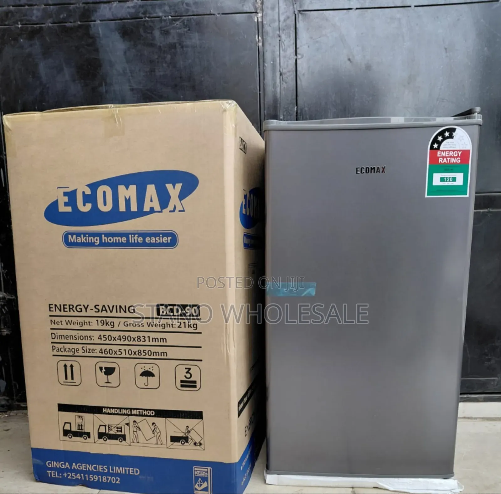 Silver Ecomax 90l Fridge