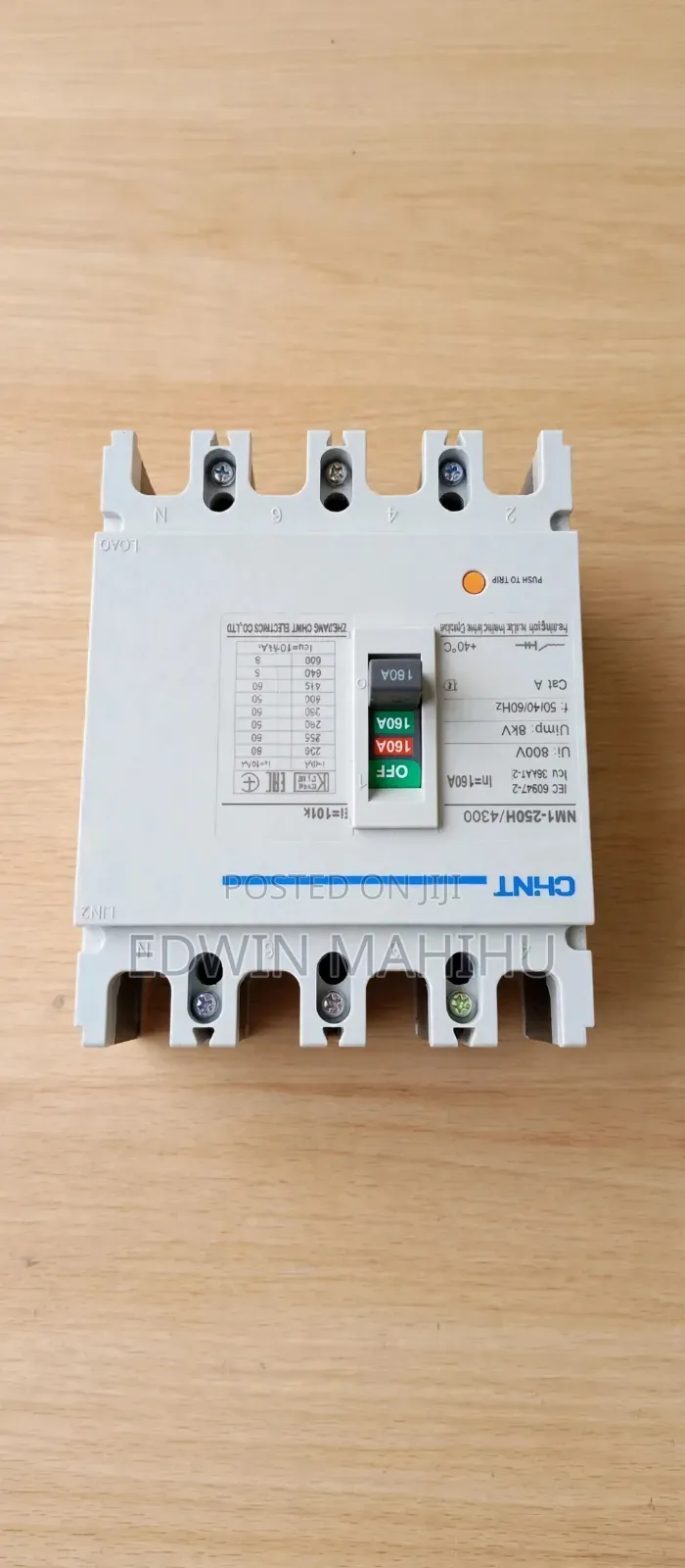 McCb 4pole 160amps