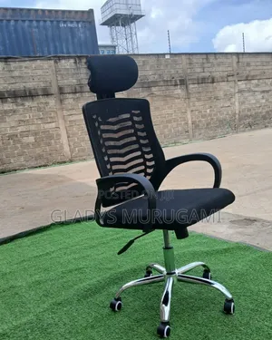 Secretarial Mesh Office Chair With Headrest