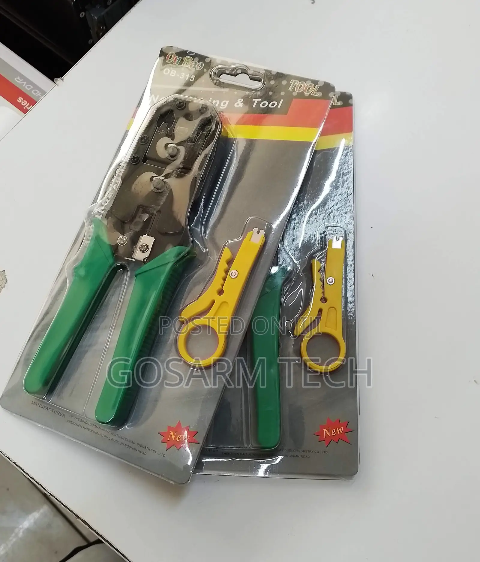 Professional RJ45/RJ11 Crimping Tool – Network Cable Cutter, Strippe