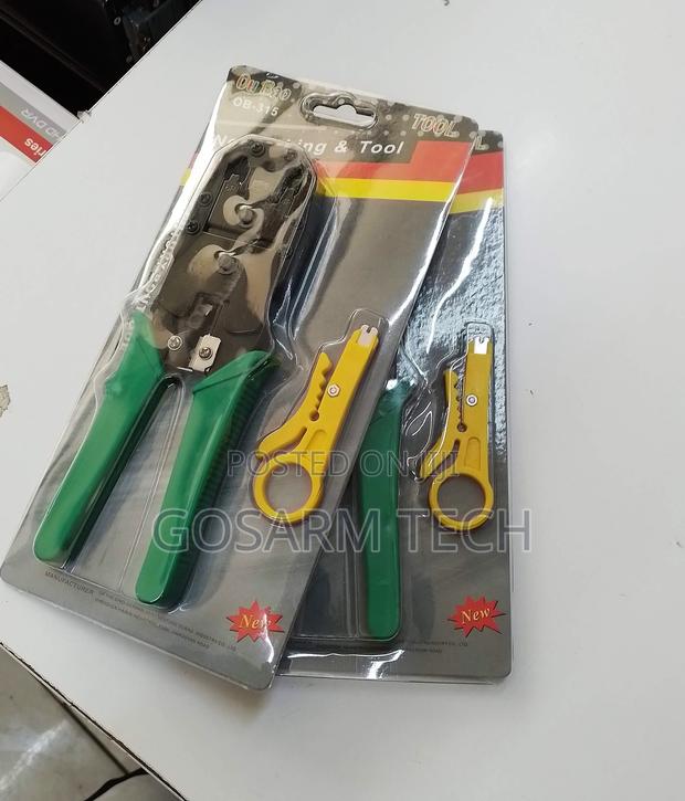 Professional RJ45/RJ11 Crimping Tool – Network Cable Cutter, Strippe