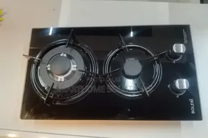 Bolesi Hob 2 Burners Inbuilt Gas Glass Tampared Hod