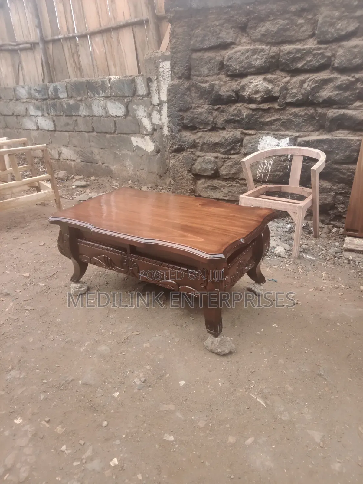 Macchiato Mahogany Antique Coffee Table Walnut Light