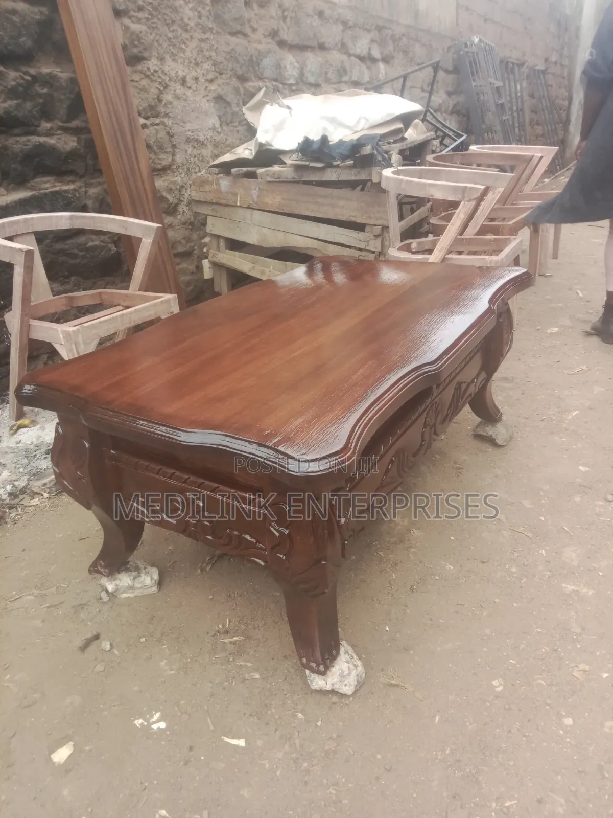 Macchiato Mahogany Antique Coffee Table Walnut Light