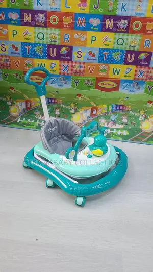 Baby Walker With Push Handle, Music Adjustable Height