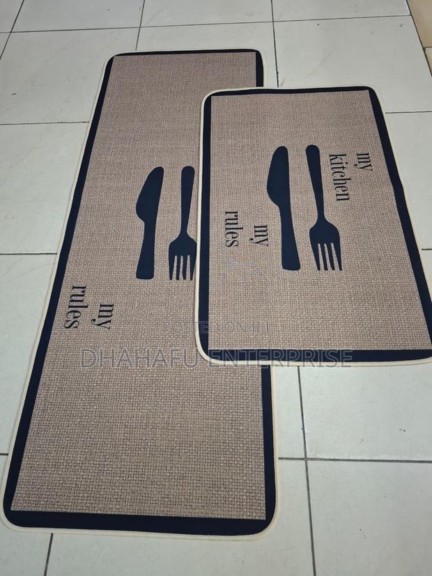Non-Slip Kitchen Mat Sets (2-Piece) – Runner + Doormat - thumbnail 3