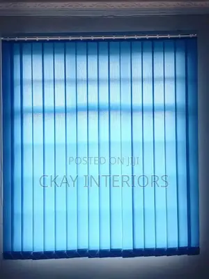 Keep Glare Away in Style With Sky Blue and White Blinds