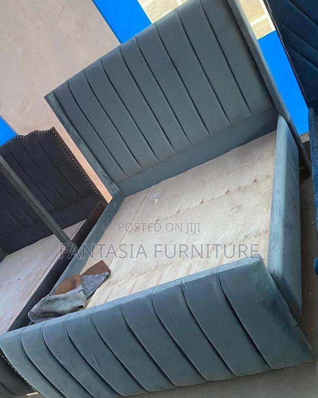 5 by 6 Brand New Modern Grey Bed