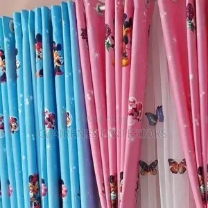 Kids, Cartoon Themes Boys and Girls Room Window Curtains