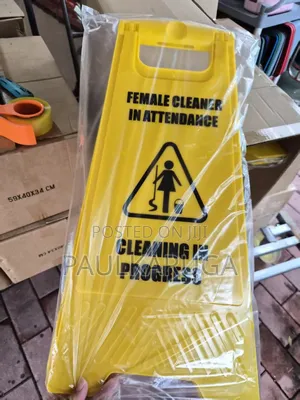 Cleaning in Progress Wet Floor Caution Sign