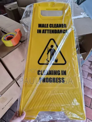 Cleaning in Progress Wet Floor Caution Sign